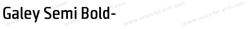 Galey Semi Bold字体转换